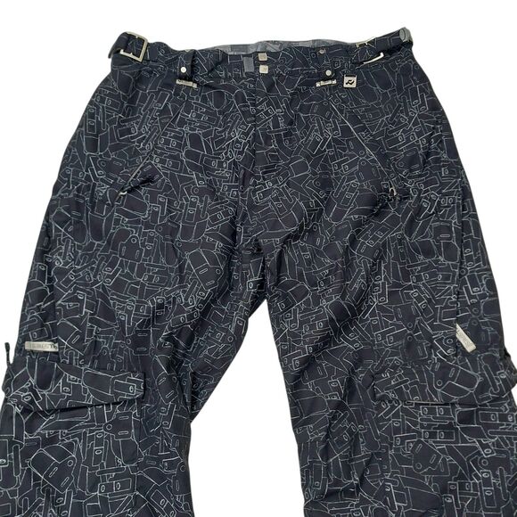 Ride Snowboards Cargo Snow Pants Mens Large Navy Cell Series Ankle Zip Winter - Picture 2 of 12